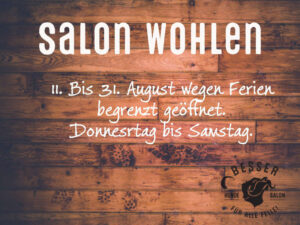 ferien in wohlen vom 11 bis am 31 august