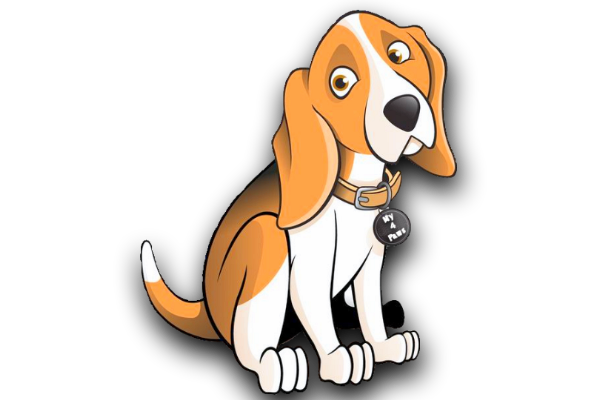 clipart beagle hund sitzend