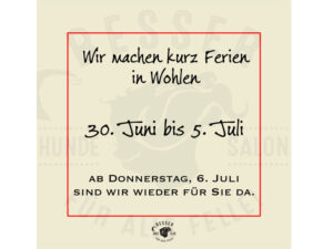 Ferien in Wohlen 30.Juni bis 6Juli